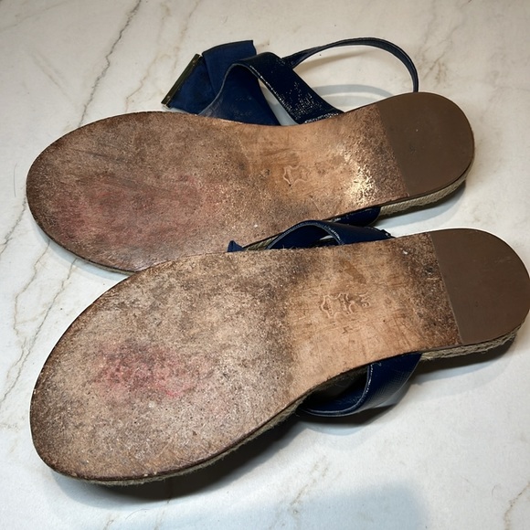 Tory Burch
Penny Flat Bow Espadrille Thong Sandals, Newport Navy size 8 - Picture 5 of 6